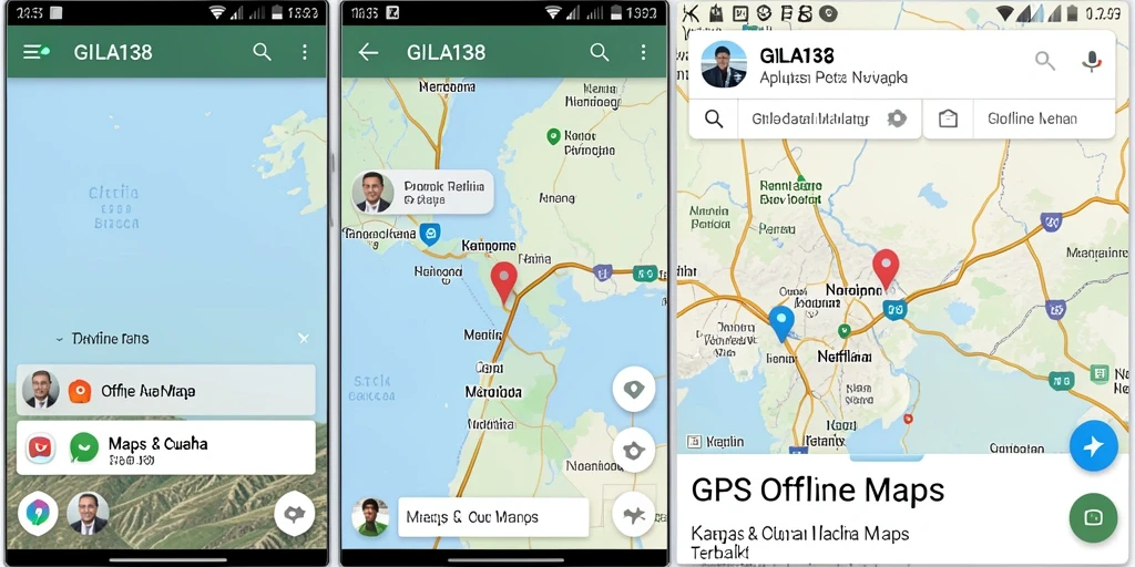 Antarmuka intuitif GILA138 untuk navigasi offline.