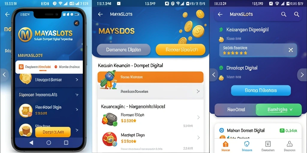 Antarmuka aplikasi MAYASLOTS yang intuitif dan lengkap.